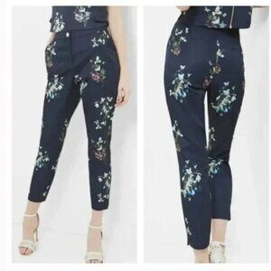 BNWT Ted Baker Blue Elopia Entangled Enchantment Floral Trouser